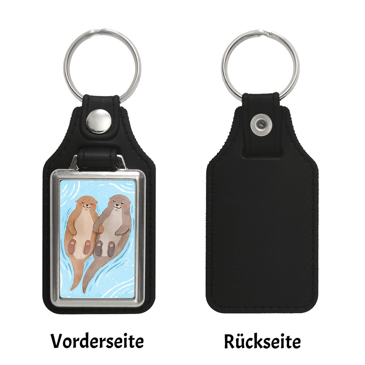 Verliebtes Otterpaar Schlüsselanhänger