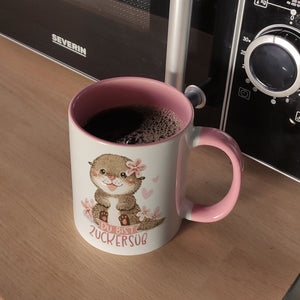 Otter Baby Kaffeebecher mit Spruch Du bist zuckersüß