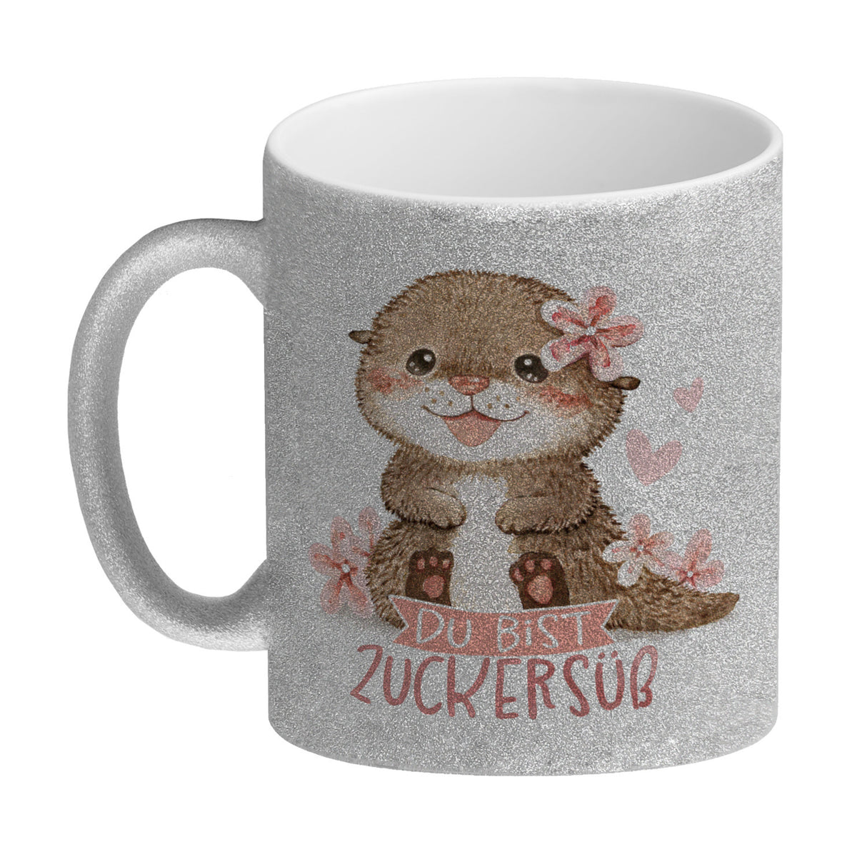 Otter Baby Kaffeebecher mit Spruch Du bist zuckersüß