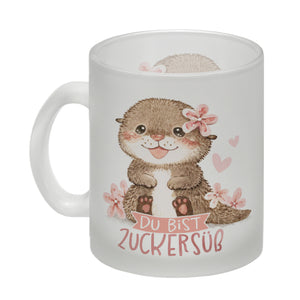 Otter Baby Kaffeebecher mit Spruch Du bist zuckersüß