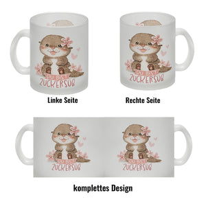 Otter Baby Kaffeebecher mit Spruch Du bist zuckersüß
