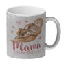 Otter Baby und Mutter Kaffeebecher mit Spruch Mama ich hab dich lieb
