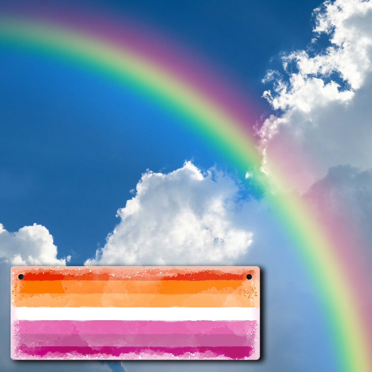 Pride-Flagge Rainbow Metallschild
