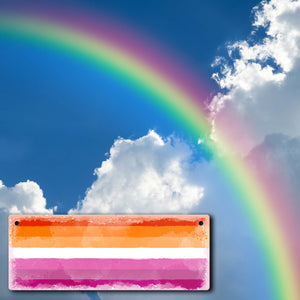 Pride-Flagge Rainbow Metallschild