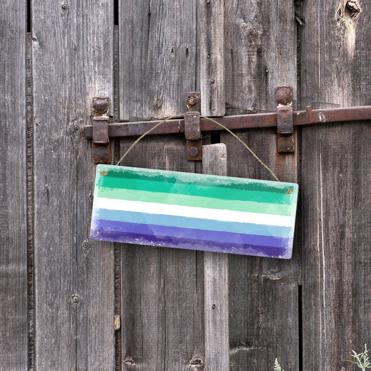 Pride-Flagge Rainbow Metallschild