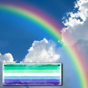 Pride-Flagge Rainbow Metallschild