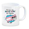 Das bunte Schaf der Familie in Pride-Farben Kaffeebecher mit Spruch