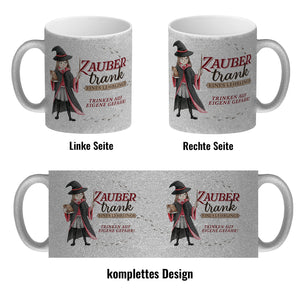 Zaubertrank Kaffeebecher mit Zauberschülerin