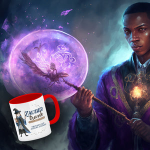Zaubertrank Kaffeebecher mit Zauberschülerin