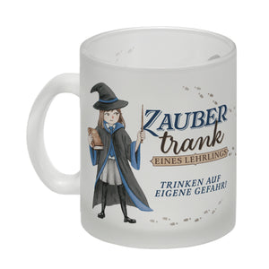 Zaubertrank Kaffeebecher mit Zauberschülerin
