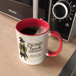Zaubertrank Kaffeebecher mit Zauberschülerin
