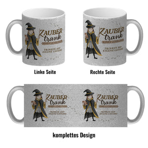Zaubertrank Kaffeebecher mit Zauberschülerin