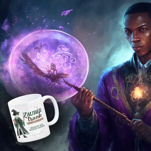 Zaubertrank Kaffeebecher mit Zauberschüler
