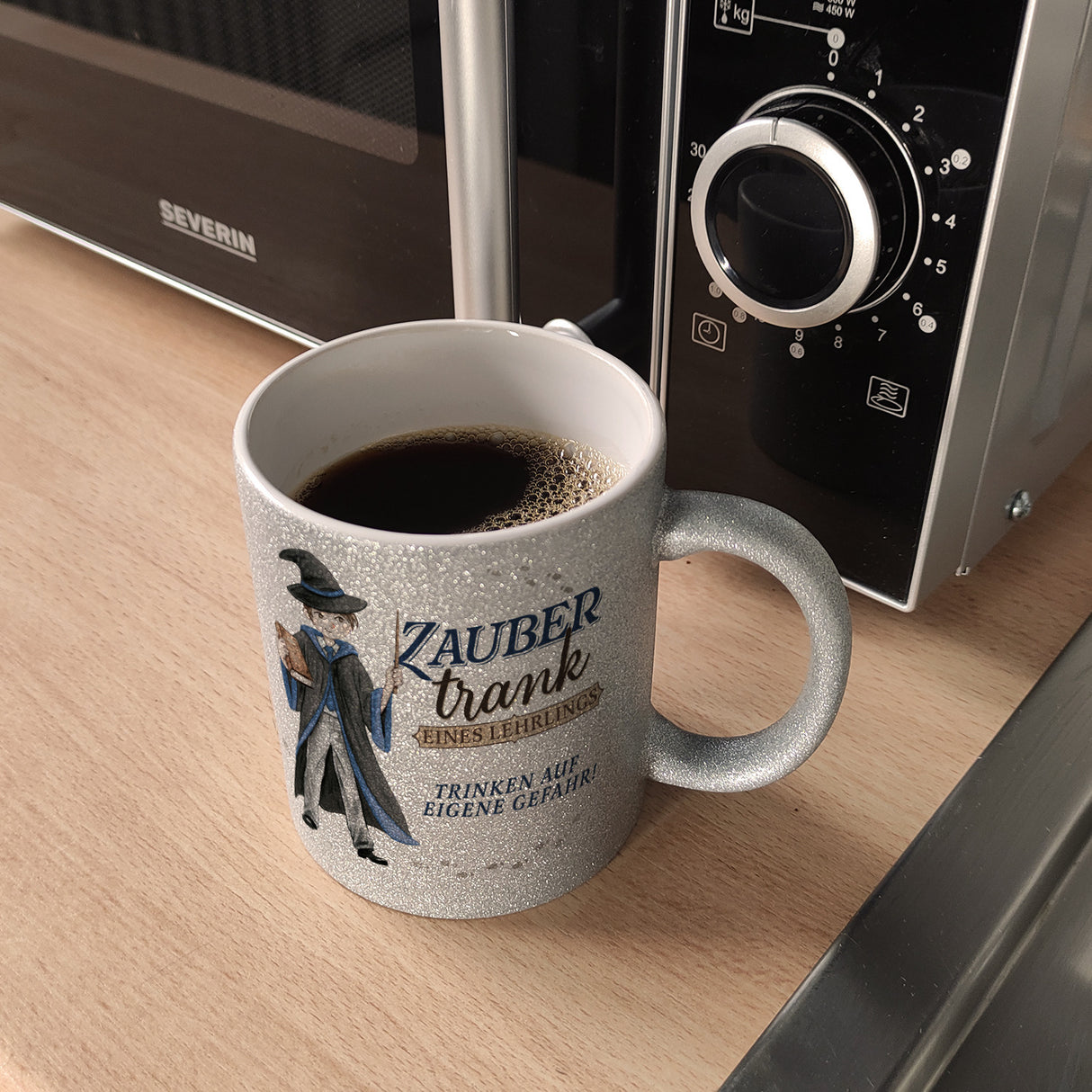 Zaubertrank Kaffeebecher mit Zauberschüler