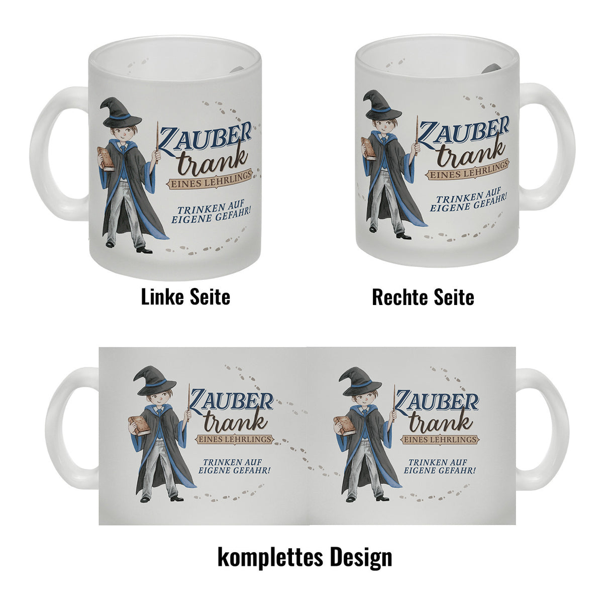 Zaubertrank Kaffeebecher mit Zauberschüler