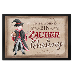 Zauberlehrling Fußmatte in 35x50 cm mit Zauberschüler