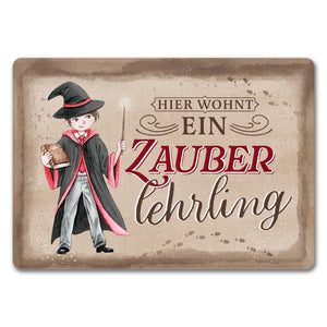 Zauberlehrling Fußmatte in 35x50 cm mit Zauberschüler