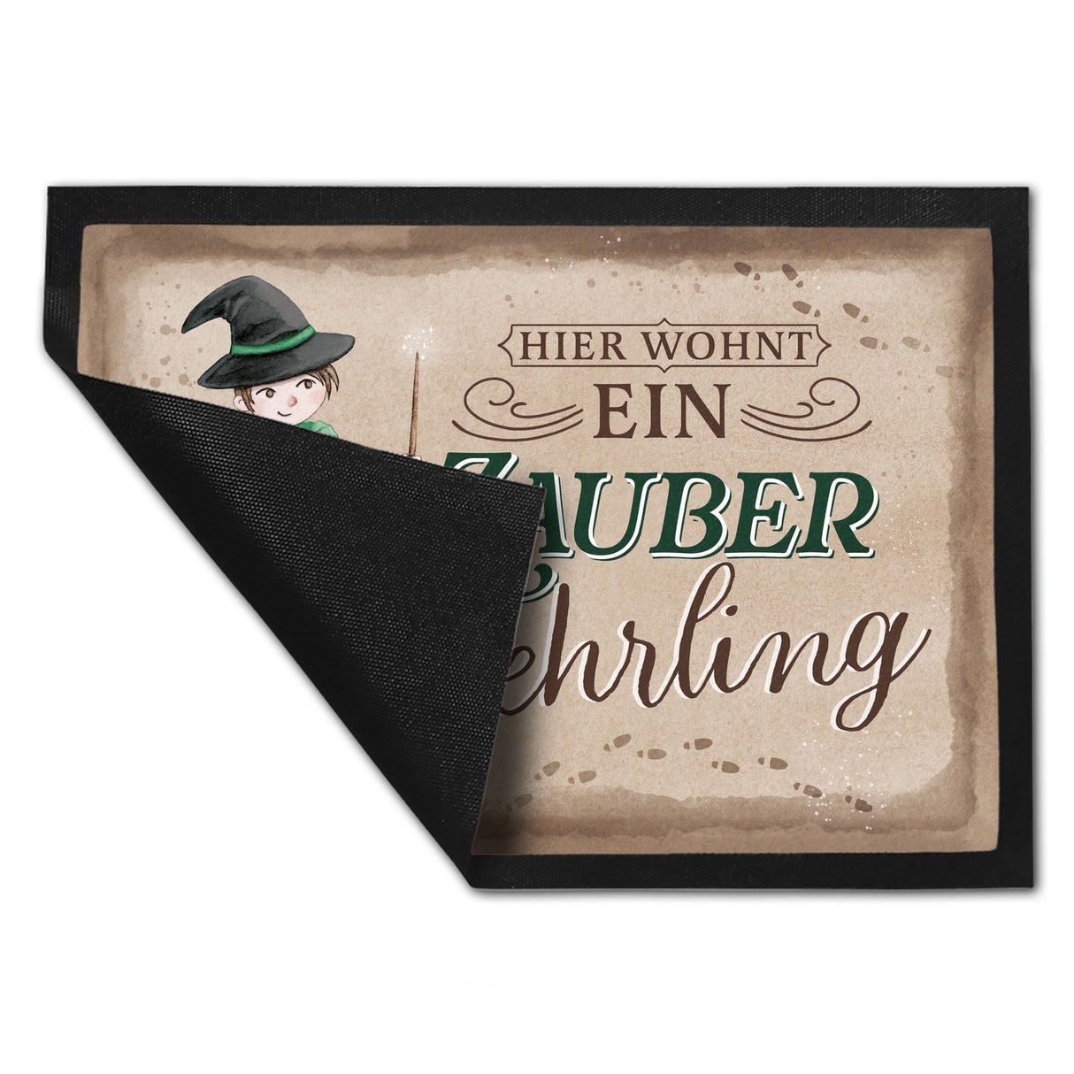 Zauberlehrling Fußmatte in 35x50 cm mit Zauberschüler