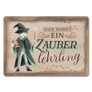 Zauberlehrling Fußmatte in 35x50 cm mit Zauberschüler
