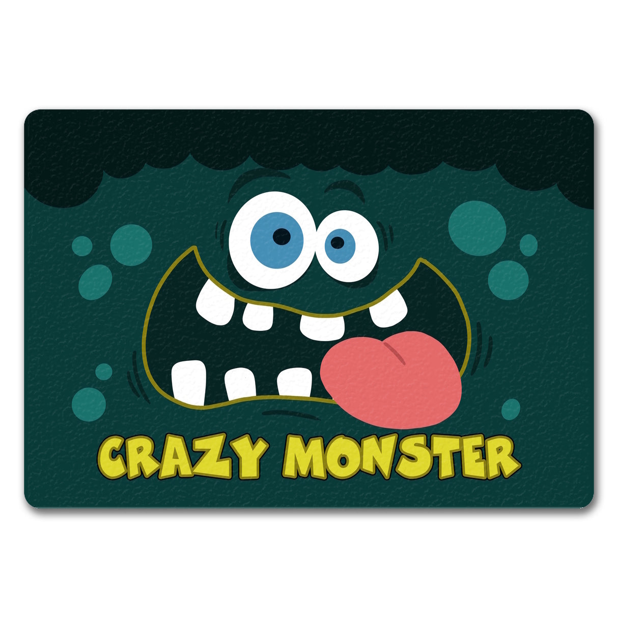 Crazy Monster Fußmatte in 35x50 cm mit verrücktem Gesicht