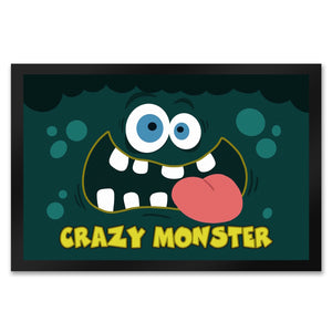 Crazy Monster Fußmatte in 35x50 cm mit verrücktem Gesicht