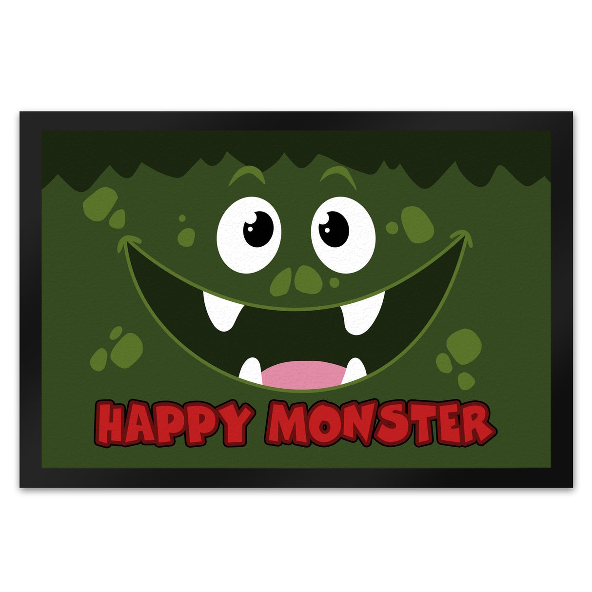 Happy Monster Fußmatte in 35x50 cm mit verrücktem Gesicht