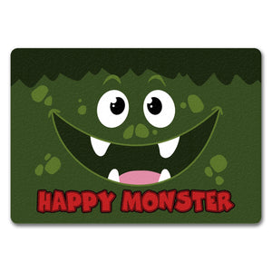 Happy Monster Fußmatte in 35x50 cm mit verrücktem Gesicht