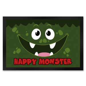 Happy Monster Fußmatte in 35x50 cm mit verrücktem Gesicht