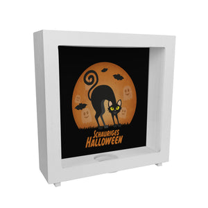 Schauriges Halloween Spardose mit schwarzer Katze