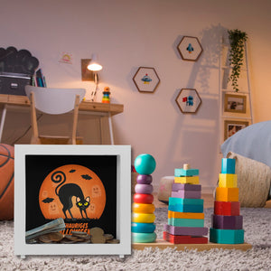 Schauriges Halloween Spardose mit schwarzer Katze
