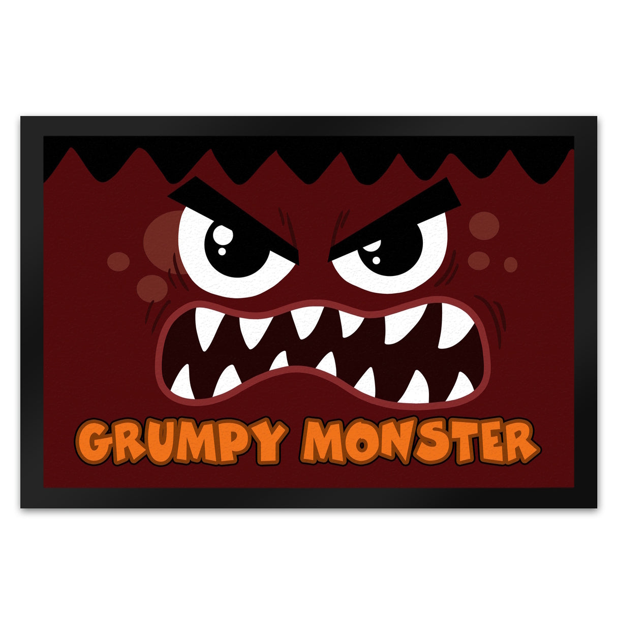 Grumpy Monster Fußmatte in 35x50 cm mit gruseligem Gesicht