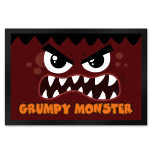 Grumpy Monster Fußmatte in 35x50 cm mit gruseligem Gesicht