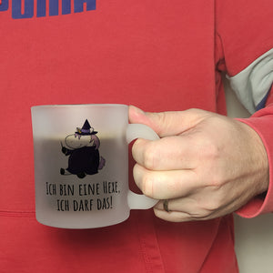 Einhorn-Hexe Kaffeebecher mit Spruch Ich bin eine Hexe ich darf das