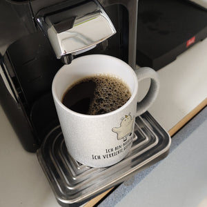 Einhorn-Geist Kaffeebecher mit Spruch Ich bin nicht faul Ich verrichte geistige Arbeit