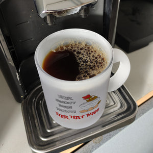 Huhn Kaffeebecher mit Spruch Eier sucht man nicht Eier hat man