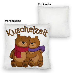 Kuschelzeit Kissen mit niedlichem Bärenpärchen