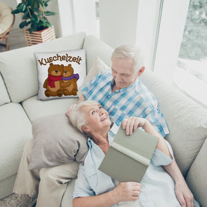 Kuschelzeit Kissen mit niedlichem Bärenpärchen