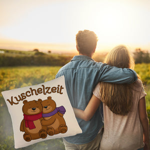 Kuschelzeit Kissen mit niedlichem Bärenpärchen