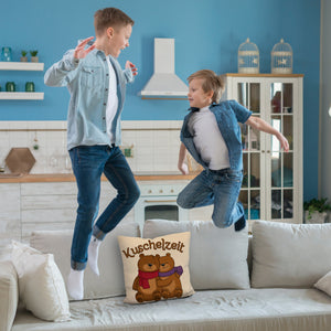 Kuschelzeit Kissen mit niedlichem Bärenpärchen