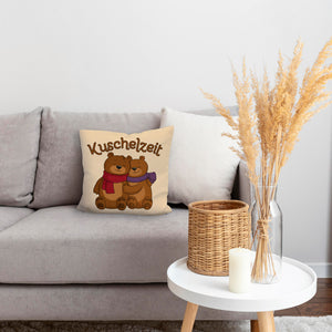 Kuschelzeit Kissen mit niedlichem Bärenpärchen