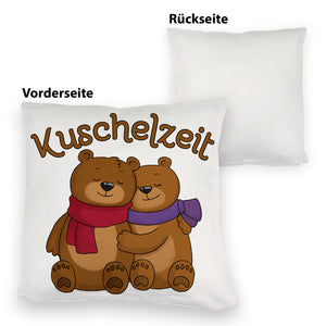 Kuschelzeit Kissen mit niedlichem Bärenpärchen