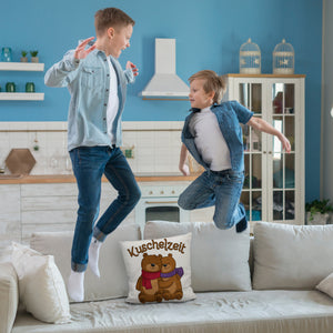 Kuschelzeit Kissen mit niedlichem Bärenpärchen