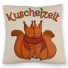 Kuschelzeit Kissen mit niedlichem Eichhörnchenpärchen