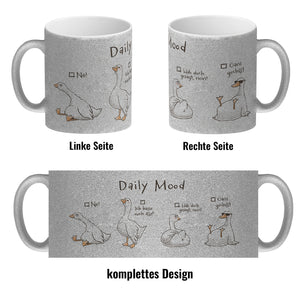 Gilbert die Gans Kaffeebecher mit Spruch Daily Mood