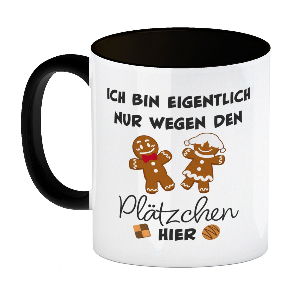 Lebkuchenmännchen Kaffeebecher mit Spruch