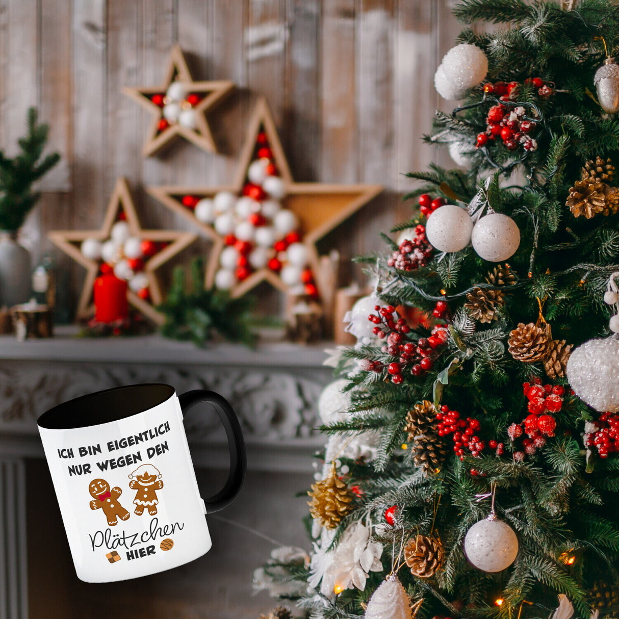 Lebkuchenmännchen Kaffeebecher mit Spruch