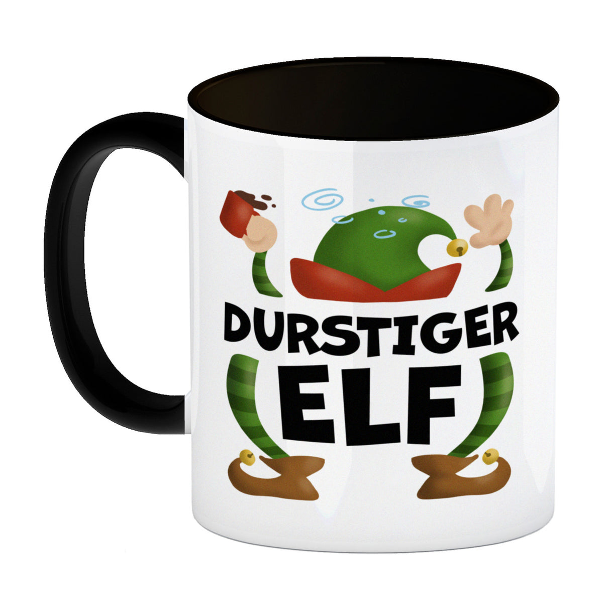 Durstiger Elf Weihnachten Kaffeebecher