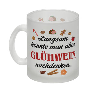Glühwein Kaffeebecher mit Spruch Zeit für Glühwein