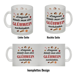 Glühwein Kaffeebecher mit Spruch Zeit für Glühwein