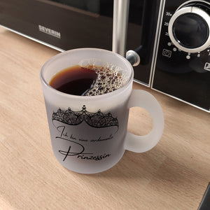 Diadem Kaffeebecher mit Spruch Ich bin eine verdammte Prinzessin